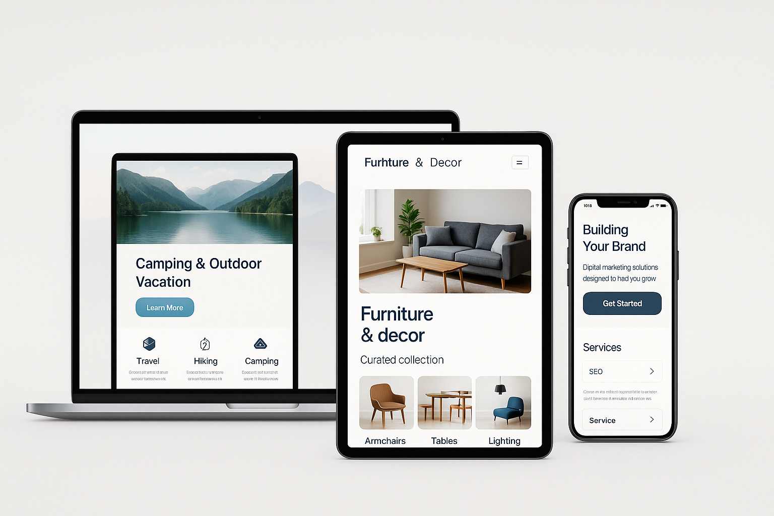 Ejemplo de diseño web en dispositivos